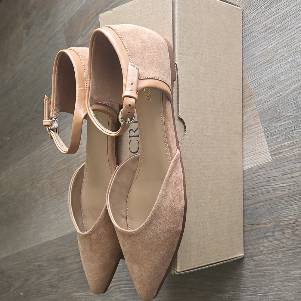 J. Crew Factory Women's Ankle Strap Flats Size 8 - Picture 3 of 6
